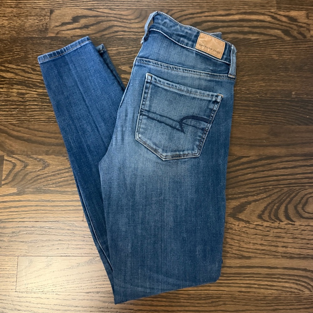 AE Blue Ripped Jeans - Picture 3 of 4